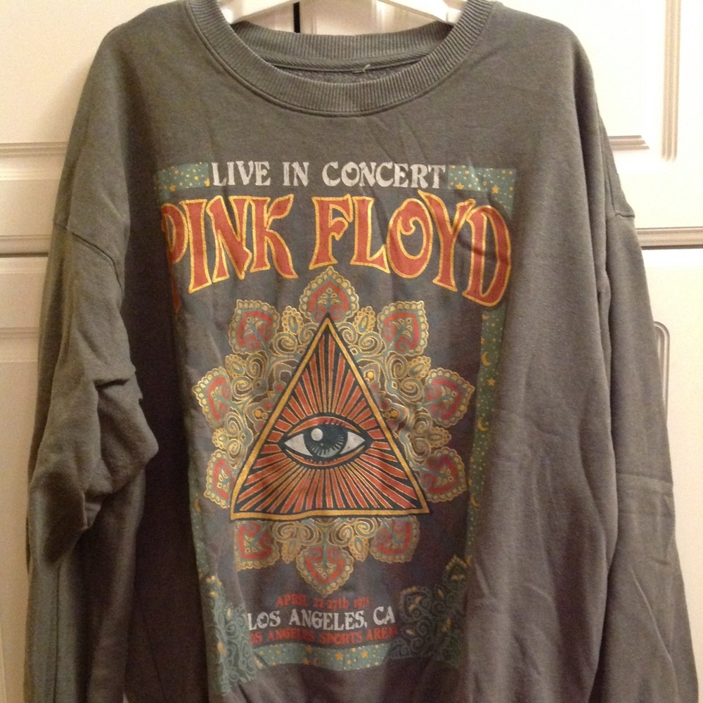 Grey Pink Floyd sweatshirt